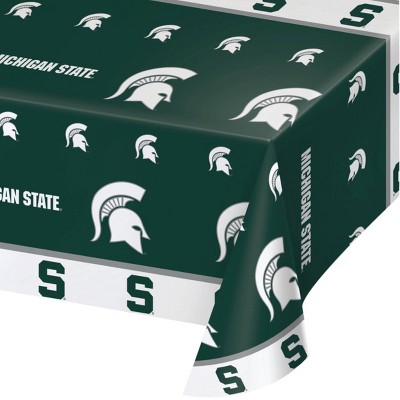 Creative Converting Michigan State Spartans Tablecloths Kit 3ct