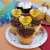 McNeese State University Cowboys Logo Heart Love Cupcake Picks Toppers Decoration Set of 6 - 4 of 4