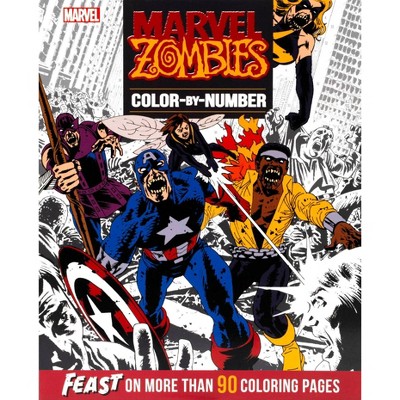 Marvel Zombies Color-By-Number - by  Editors of Thunder Bay Press (Paperback)