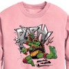 Boys' - Teenage Mutant Ninja Turtles - Raphael Going In Loud Graphic Long Sleeve Fleece Sweatshirt - 2 of 4