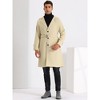 Lars Amadeus Men's Formal Lapel Collar Classic Single Breasted Trench Coat - image 2 of 4