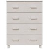 vidaXL Sideboard HAMAR White 31.1 in.x15.7 in.x40.7 in. Solid Wood Pine - 3 of 4