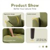Kumasinova Modern Accent Chair,Comfy Reading Chair with Pillow,Living Room Chairs with Rubberwood Legs,Arm Chair for Bedroom,Reception Room - 4 of 4