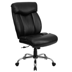 Emma and Oliver 400 lb. Big & Tall High Back Full Headrest Ergonomic Office Chair w/ Chrome Base - 1 of 4