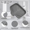 Aoibox Silicone Soap Dish with Drain Spout for Bathroom and Kitchen, Organizer for Sponge, Dish Soap, Dispenser, Scrubber, Bottle, Cup - 2 of 4