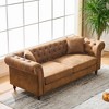 GDFStudio Eliot Mid Century Modern Upholstered Chesterfield ‌Sofa - 2 of 4