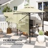 Aghana Digitals Beige Outdoor Grill Gazebo with Adjustable Awning, Double-Top Design, 2 Side - 4 of 4