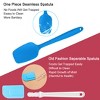 Unique Bargains Heat Resistant Non-scratch Non Sticky Rubber Spatula 10.8" x 2.4" 4 Pcs - 4 of 4