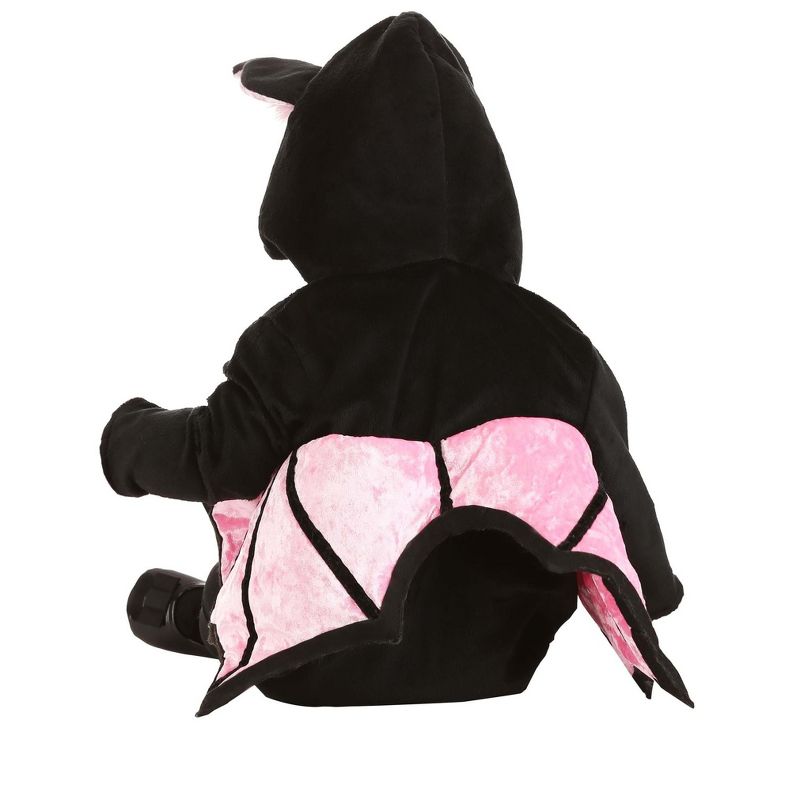 HalloweenCostumes.com Pink Vampire Bat Baby Costume, 4 of 5
