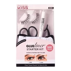 KISS Products Glue Liner False Eyelashes Starter Kit - 5ct