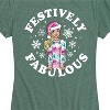 Women's - Barbie - Festively Fabulous Short Sleeve Graphic T-Shirt - 2 of 4
