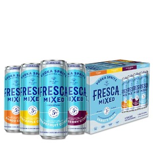 Fresca Mixed Vodka Spritz Variety Pack Gluten-Free Canned Cocktail - 8pk/355ml Cans - 1 of 4