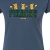 Women's - Pokémon - Plaid Pikachu Fitted Graphic T-Shirt - 2 of 3