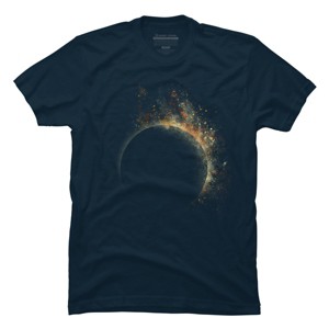 Men's Design By Humans Eclipse By Hawkness T-Shirt - 1 of 4