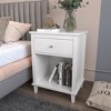 Nightstand with One Drawer One Shelf for Kids - 4 of 4