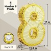 Blue Panda Small Gold Foil Number 8 Pinata for 8th Birthday Party Decorations, Baby Shower Centerpieces, 17 x 11.5 x 3 In - 4 of 4