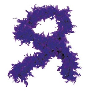 Morris Costumes Feather Boa Halloween Costume Wearable Accessories - Purple One Size - 1 of 2