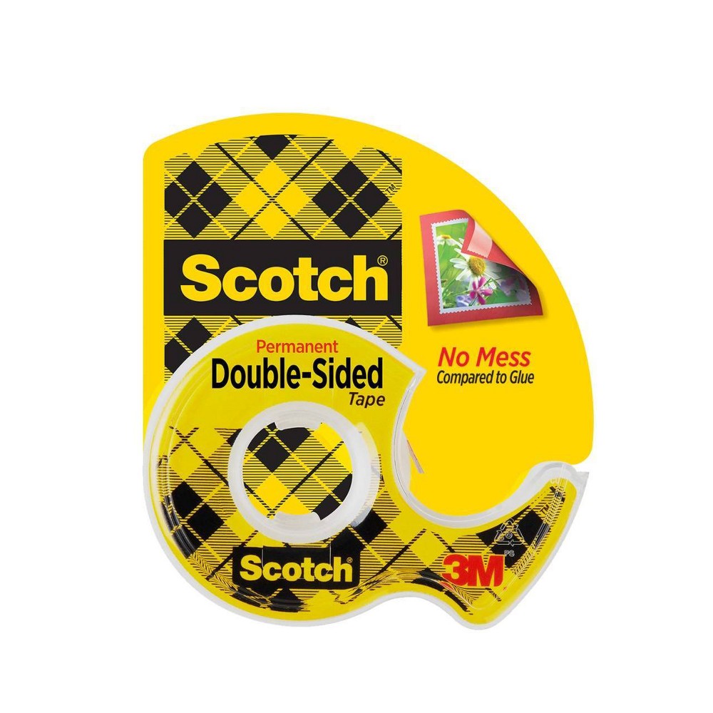Photos - Accessory Scotch 1ct Double Sided Permanent Tape .75" x 300": Clear Double Stick Tape for Gift Wrap & Art Projects
