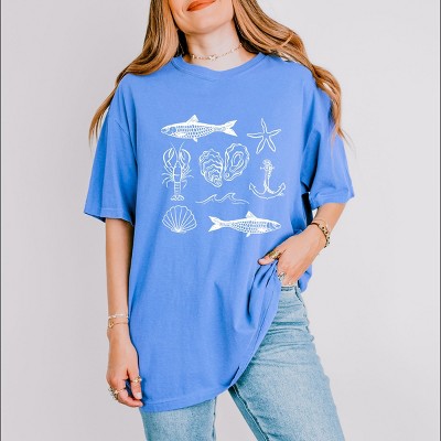 Simply Sage Market Fisherman Collage Garment Dyed Tee