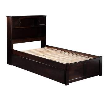 Twin Newport Bed With Twin Urban Trundle Bed Flat Panel Footboard ...
