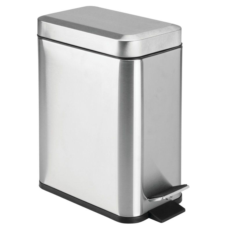 mDesign Step Trash Can, Gallon Garbage Bin, Removable Liner Bucket, 1 of 6