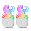 YANSUN 0.5W Plug-in Light-Controlled Night Light, Velociraptor Design, White Acrylic, RGB, U.S. Two-Prong Plug - 3 of 4
