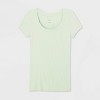 Women's Slim Fit Short Sleeve Ribbed Scoop Neck T-Shirt - A New Day™ - 4 of 4
