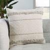 20"x20" Oversize Vibe by Imena Geometric Square Throw Pillow Cover Light Gray/Ivory - Jaipur Living: Cotton, Indoor, Zipper Closure - 4 of 4