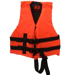 Hardcore life jacket paddle vest; Coast Guard approved Type III PFD life vest flotation device; Jet ski, wakeboard, kayak - 1 of 4