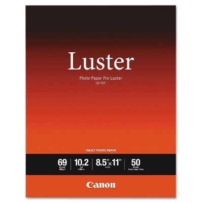 Canon PRO Luster Inkjet Photo Paper 8 1/2" x 11" White 50 Sheets/Pack 6211B004