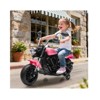 Jojoka 12V Kids Ride On Motorcycle, 3-Wheel Electric Bike with Training Wheels, Music, One-Button Start, Reverse, USB & Headlight - 3 of 4