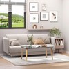 HOMCOM Nordic Tray Top Coffee Table with Solid Pine Wood Legs for Living Room or Bedroom - 3 of 4