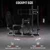 Dardoo Aluminum Profile Racing Sim Cockpit with Triple Monitor Mount & Black Seat,for Logitech,Thrustmaster & Fanatec(Wheel/Pedals Not Included) - 3 of 4