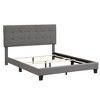 Queen Size Upholstered Platform Bed with Tufted Headboard - ModernLuxe - 4 of 4