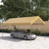 Outsunny 10' x 20' Carport, Portable Garage & Patio Canopy Tent, Adjustable Height, Anti-UV Cover for Car, Truck, Boat, Catering, Wedding - 2 of 4