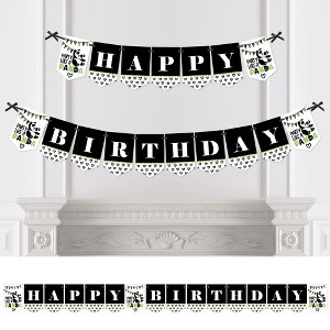 Big Dot of Happiness Party Like a Panda Bear - Birthday Party Bunting Banner - Birthday Party Decorations - Happy Birthday - 1 of 4