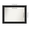 Amanti Art Luxe Non-Beveled Framed Bathroom Vanity Wall Mirror - 3 of 4