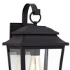 John Timberland Bellis Verde Rustic Outdoor Wall Light Fixture Texturized Black 15 1/4" Clear Glass for Post Exterior Barn Deck House Porch Yard Home - 3 of 4