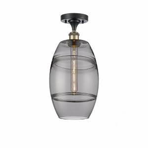 Vaz - 1 Light Semi-Flush Mount In Industrial Style-11.13 Inches Tall and 8 Inches Wide - 1 of 1