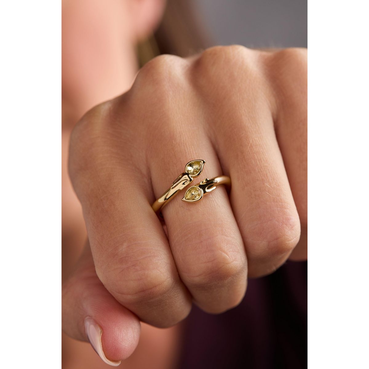 Alex and Ani Harry Potter™ Great Hall Candle Wrap Ring - thumbnail 2