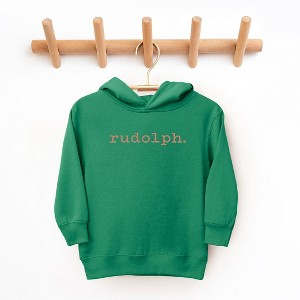 The Juniper Shop Rudolph Puff Print Toddler Graphic Hoodie - 1 of 3