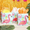 Sparkle and Bash 15-Pack Flamingo Paper Gift Bags for Tropical Party Favors (8 x 9 x 4 in) - 2 of 4