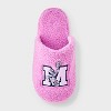 Women's Minnie Mouse Pink Fluffy Slippers - Light Pink - 3 of 4