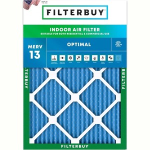 Filterbuy 12x14x1 Air Filter (1-Pack), Pleated MERV 13 Health Defense Replacement HVAC AC Furnace Filters (Actual Size: 12.00 x 14.00 x 0.75) - 1 of 4