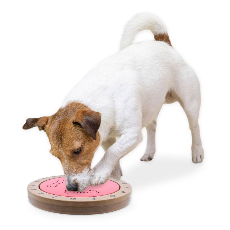Flipo Brainiac Wooden Spin-O-Rama Interactive Attractive Treat Dispensing Puzzle Pet Toy, 2 of 4