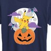 Women's - Pokémon - Pikachu Pumpkin With Moon Short Sleeve Graphic T-Shirt - 2 of 4