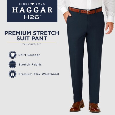 Haggar H26 Men's Tailored Fit Premium Stretch Suit Pants : Target