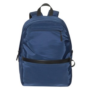 Club Rochelier Mixed MateriaI Double Front Zip Pocket Backpack - 1 of 4
