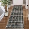 Geometric Striped Runner Rug, Washable Low-Pile Non-Slip Floor Cover for Hallway, Kitchen, Laundry, Bedroom, Stain-Resistant Indoor Carpet - 3 of 4