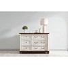Mshliw 47" 6 Drawer Dresser, Rustic Wooden Chest of Drawers with Two-Tone Finish, Storage Organizer for Bedroom or Living Room - 2 of 4
